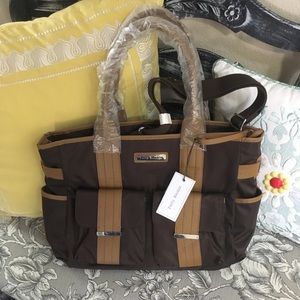 NWT Perry Mackin Diaper Bag